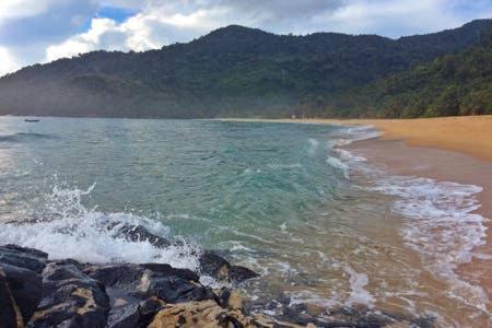 Beachfront Hut Upstairs Astra - Beach Shack Chalet Kampong Juara 외부 사진